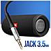 Cavo Ausiliario Jack 3,5 Mm Alluminio Robusto Suono Nitido 1 Metro, Nero - Foto miniatura 5