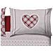 Copripiumino Sacco Piumone Cotone Flanella Pensieri Delicati Disegno Chalet Matrimoniale Rosso - Foto miniatura 5