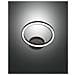 Plafoniera Giotto A Led Moderna 18w Nero 3508-21-101 - Foto miniatura 2