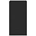 Mobile TV a Parete con Luci LED Nero 40,5x35x80 cm - Foto miniatura 2