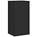 Mobile TV a Parete con Luci LED Nero 40,5x35x80 cm - Foto miniatura 10
