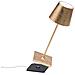 Lampada A Led Da Tavolo Poldina Pro Mini Foglia Oro Ricaricabile E Dimmerabile Con Batteria Fino A 12 Ore - Foto miniatura 1