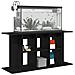 Supporto Acquario 120x40x60 cm Legno Multistrato Rovere Nero - Foto miniatura 2