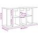 Supporto Acquario 120x40x60 cm Legno Multistrato Rovere Nero - Foto miniatura 4