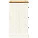 Credenza Cassetti VIGO Bianco 78x40x75 cm Legno Massello Pino - Foto miniatura 6