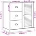 Credenza Cassetti VIGO Bianco 78x40x75 cm Legno Massello Pino - Foto miniatura 9