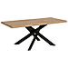 Tavolo Fisso 90x180 Cm Versalux Scortecciato Rovere Gambe Antracite - Foto miniatura 1