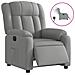 Poltrona Elettrica Reclinabile Grigio Chiaro In Tessuto - Foto miniatura 1