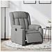 Poltrona Elettrica Reclinabile Grigio Chiaro In Tessuto - Foto miniatura 8