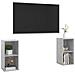 Mobili Tv 2 Pz Grigio Cemento 72x35x36,5cm In Legno Multistrato - Foto miniatura 2