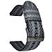Elegante Cinturino Per Orologio In Nylon Da 24/22/20/18 Mm Con Fibbia Nera Black 22 Mm - Foto miniatura 2