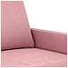 Set di Divani 3 pz con Cuscini rosa in Velluto - Foto miniatura 5