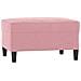 Set di Divani 3 pz con Cuscini rosa in Velluto - Foto miniatura 7
