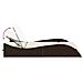 Lettino Prendisole con Cuscini Marrone 114x205x73 cm Polyrattan - Foto miniatura 7