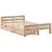 Letto senza Materasso 120x200 cm in Legno Massello di Pino - Foto miniatura 3
