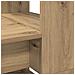 Scrivania con spazio di archiviazione Rovere Artigianale 113x54x120 cm Legno ingegnerizzato - Foto miniatura 7