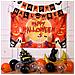 Decorazione Di Halloween Set Banner Palloncini Sfondo 48pz Arancione - Foto miniatura 6