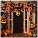 Decorazione Di Halloween Set Banner Palloncini Sfondo 48pz Arancione - Foto miniatura 7