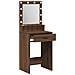 Tavolo da trucco con luci LED in Rovere Marrone 50x41x135 cm - Foto miniatura 4