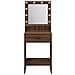 Tavolo da trucco con luci LED in Rovere Marrone 50x41x135 cm - Foto miniatura 5