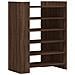 Scarpiera Rovere Marrone 74,5x37,5x100 cm in Legno Multistrato - Foto miniatura 1