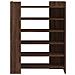 Scarpiera Rovere Marrone 74,5x37,5x100 cm in Legno Multistrato - Foto miniatura 4