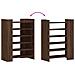 Scarpiera Rovere Marrone 74,5x37,5x100 cm in Legno Multistrato - Foto miniatura 7