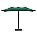 Ombrello da giardino Verde 385 x 209 x 244 cm Tessuto - Foto miniatura 4
