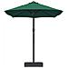 Ombrello da giardino Verde 385 x 209 x 244 cm Tessuto - Foto miniatura 5