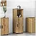 Mobile da Bagno con porta rovere artigianale 30 x 35 x 95 cm - Foto miniatura 2