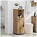 Mobile da Bagno con porta rovere artigianale 30 x 35 x 95 cm - Foto miniatura 4
