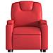 Poltrona Alzapersona Reclinabile Massaggio Rosso in Similpelle - Foto miniatura 9