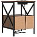 Armadio da Notte Rovere marrone 41.5 x 40.5 x 55 cm - Foto miniatura 8