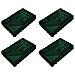 Coperta in Pelliccia di Coniglio Finta 4 pcs Verde Scuro - Foto miniatura 1