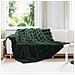 Coperta in Pelliccia di Coniglio Finta 4 pcs Verde Scuro - Foto miniatura 2