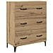 Credenza con cassetto Rovere artigianale 69,5 x 34 x 180 cm - Foto miniatura 6