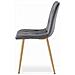 Sedia TYRA in velluto grigio scuro con gambe in legno x3 - Foto miniatura 5
