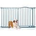 Bettacare Cancelletto Per Cani Con Parte Superiore Incurvata, 125cm - 134cm, Grigio Opaco - Foto miniatura 1