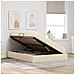 Letto con contenitore e materasso Crema 140 x 190 cm Poliestere - Foto miniatura 4