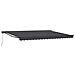 Tenda retrattile manuale Antracite 4 × 3,5 m - Foto miniatura 1