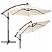BLACK FOREST PARASOL OGRODOWY NA WYSIEGNIKU 3M DUZY BEZOWY L-0713 - Foto miniatura 3