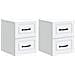 Mobiletto da notte a muro 2 pcs Bianco 34,5 x 33 x 40 cm - Foto miniatura 1