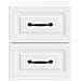Mobiletto da notte a muro 2 pcs Bianco 34,5 x 33 x 40 cm - Foto miniatura 5