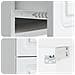 Mobiletto da notte a muro 2 pcs Bianco 34,5 x 33 x 40 cm - Foto miniatura 8