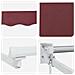 Tenda retrattile Borgogna 3,5 x 2 m 100% Poliestere e Alluminio - Foto miniatura 7