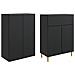 Set di armadi 2 pcs 66 x 34,5 x 90 cm Legno ingegnerizzato - Foto miniatura 3
