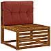 Cuscino per schienale di pallet VIANEN 100% Poliestere Rosso - Foto miniatura 2