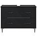 Armadio per Lavabo da Bagno HAARLEM Nero 82 x 41 x 58,5 cm - Foto miniatura 4