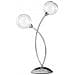 I-BLOG-L2 - Lampada da tavolo elegante con due bracci cromata 28 watt G9 - Foto miniatura 2