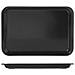 Vassoio Con Bordo Melamina 30x20x2nero Tavola - Foto miniatura 1
